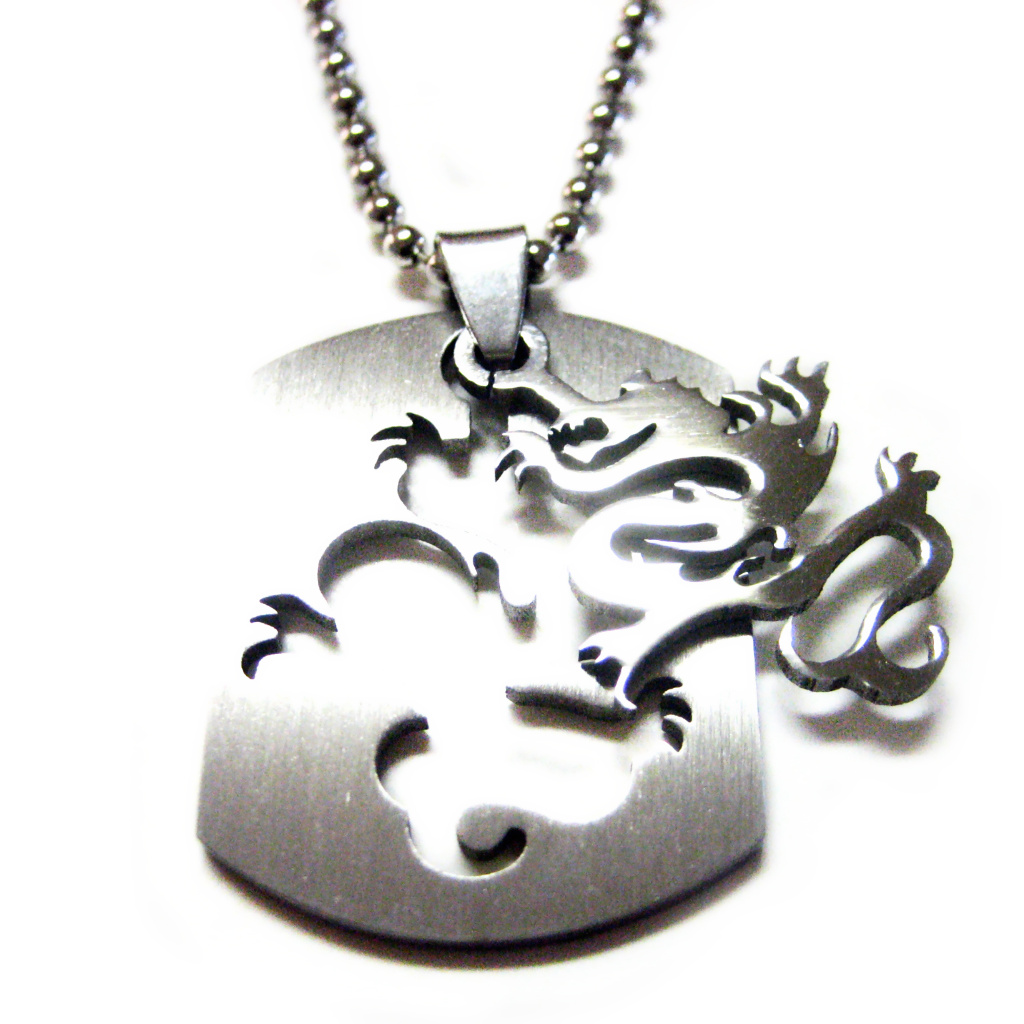 Dragon Metal Cut Out Unisex Necklace